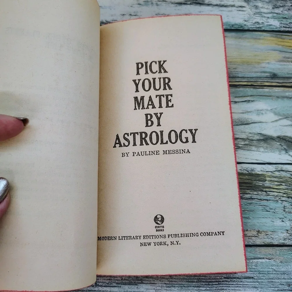 Pick Your Mate by‎ Astrology Pauline Messina 1970 Vintage Astrology PB HTF Rare